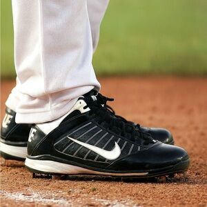 Nike‎ Diamond Elite Metal Baseball Cleats Black Size 11